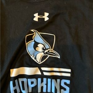 Johns Hopkins university men small tank top shirt athletic slim- under armor
